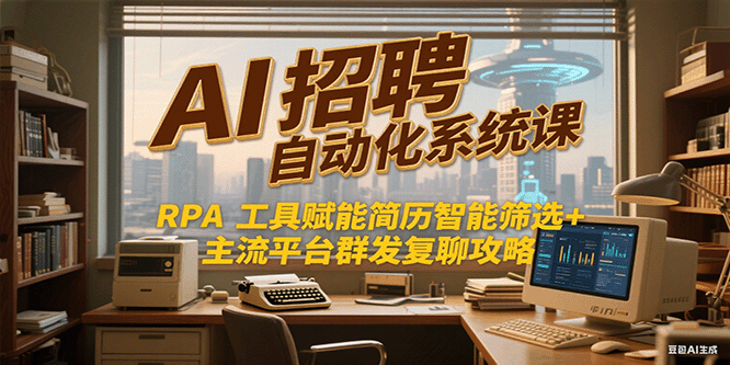 AI招聘自动化系统课，RPA工具赋能简历智能筛选+主流平台群发复聊全攻略-轻创星球网