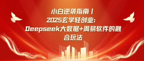 小白逆袭指南，2025玄学轻创业：Deepseek大数据+周易算法的融合玩法-轻创星球网
