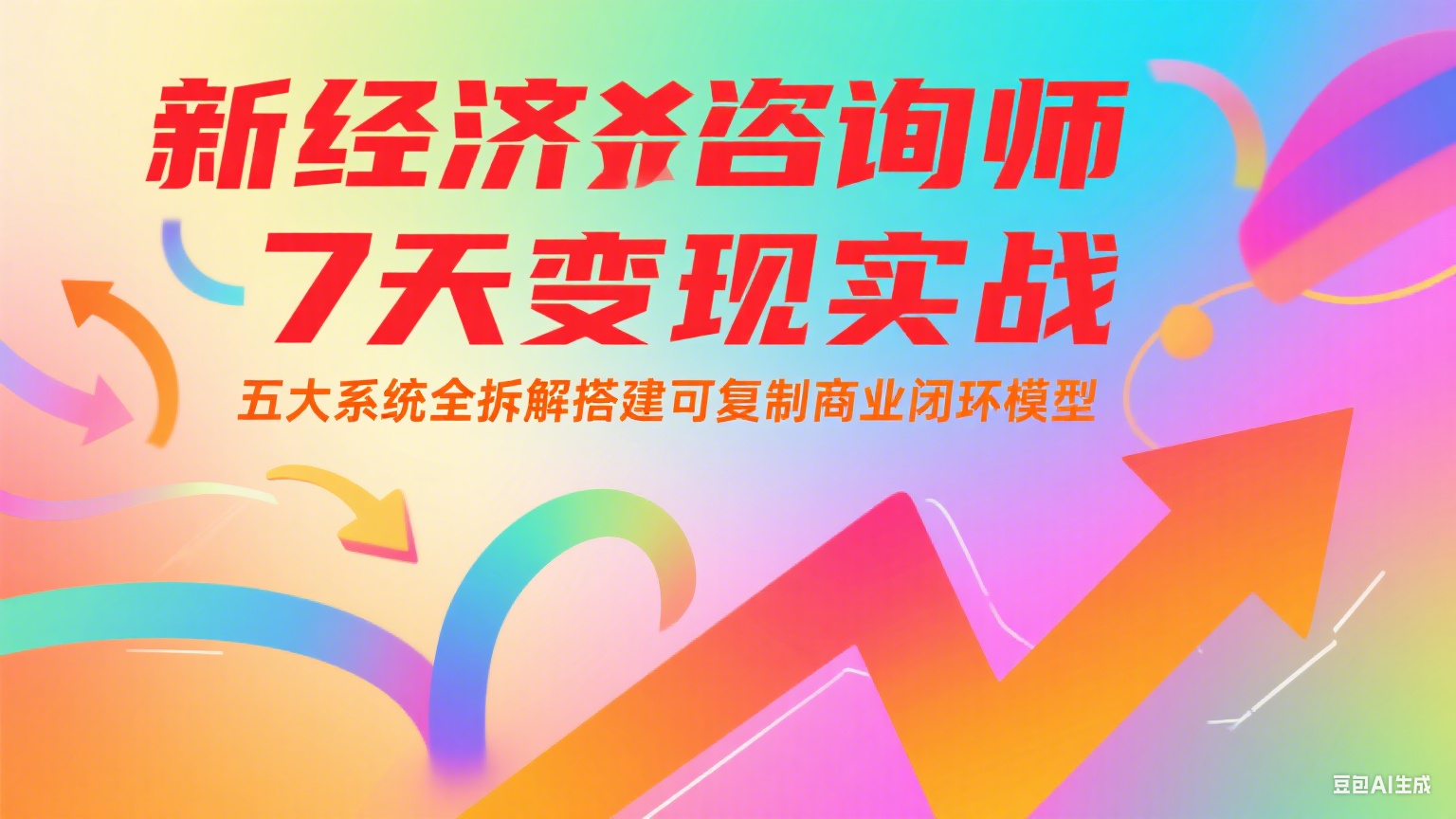 新经济咨询师 7 天变现实战：五大系统全拆解搭建可复制商业闭环模型-轻创星球网