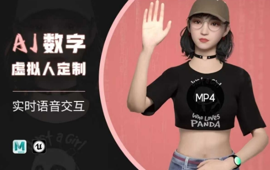 Ai数字人虚拟(智能体)实时语音交互特训营，​自行定制超写实角色AI数字人交互技术-轻创星球网