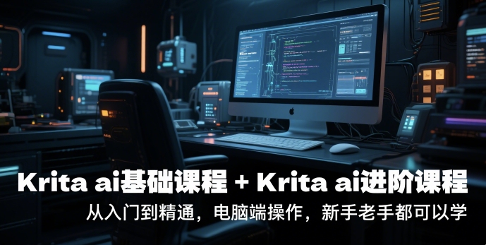 krita ai基础课程+Krita ai进阶课程，从入门到精通，电脑端操作，新手老手都可以学-轻创星球网