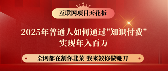镰刀训练营超级IP合伙人,25年普通人如何通过“知识付费”年入百万!-轻创星球网