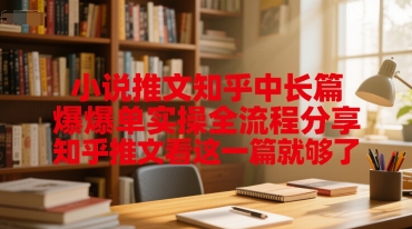 小说推文知乎中长篇爆单实操全流程分享，知乎推文看这一篇就够了-轻创星球网