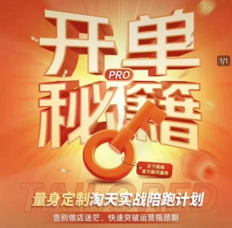 淘宝开单秘籍PRO，量身定制淘天实战陪跑计划，告别做店迷茫、快速突破运营瓶颈期(更新6月)-轻创星球网