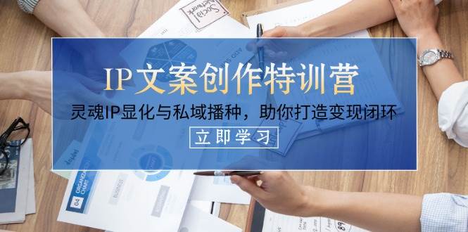 IP文案创作特训营，灵魂IP显化与私域播种，助你打造变现闭环(14节课)-轻创星球网