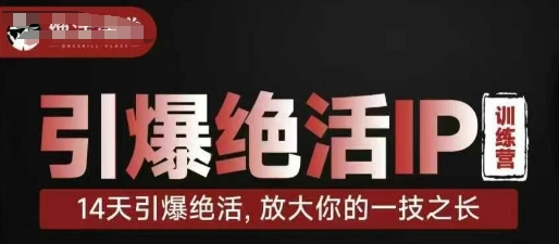 引爆绝活IP训练营，14天引爆绝活，放大你的一技之长-轻创星球网