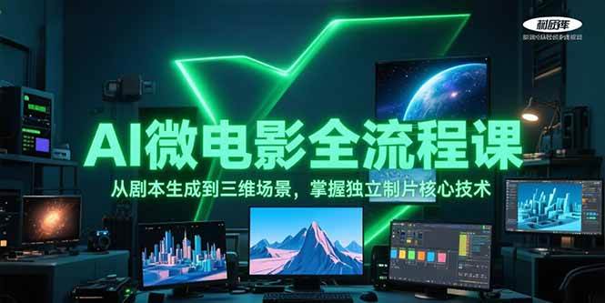AI微电影全流程课，从剧本生成到三维场景，掌握独立制片核心技术-轻创星球网