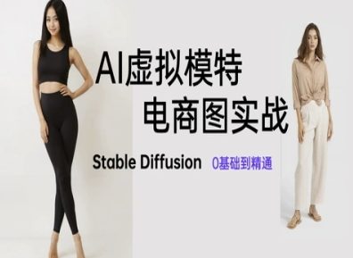 AI虚拟模特电商图实战，AI绘画Stable Diffusion 0基础到精通-轻创星球网