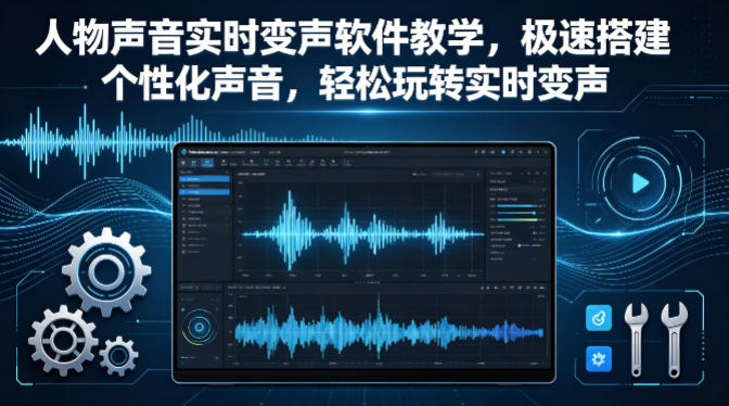 人物声音实时变声软件教学，极速搭建个性化声音，轻松玩转实时变声-轻创星球网