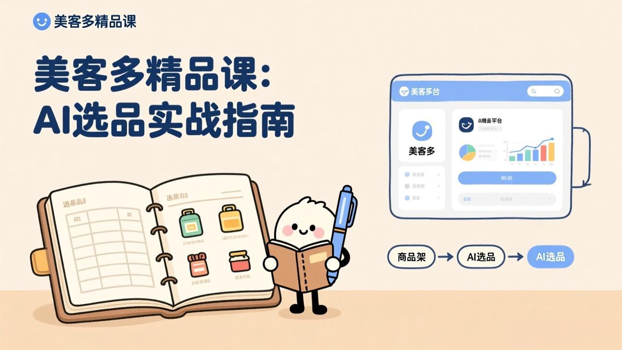 AI+美客多精品课，工具实操、数据选品、AI优化，新手也能快速上手，月入5000+美元-轻创星球网