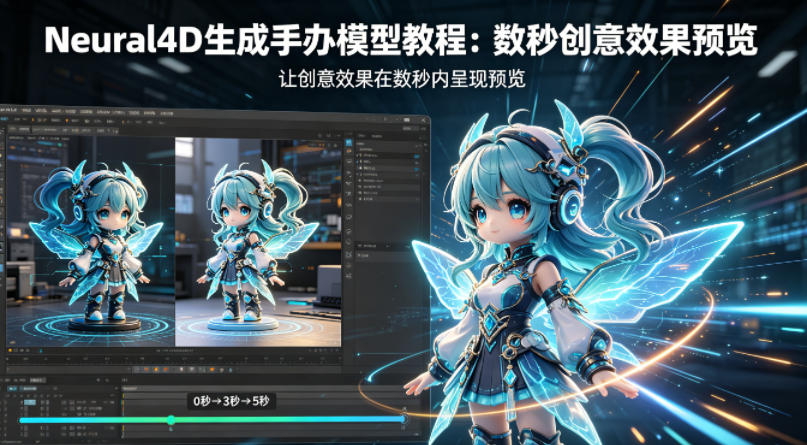 Neural4D生成手办模型教程,让创意效果在数秒内呈现预览