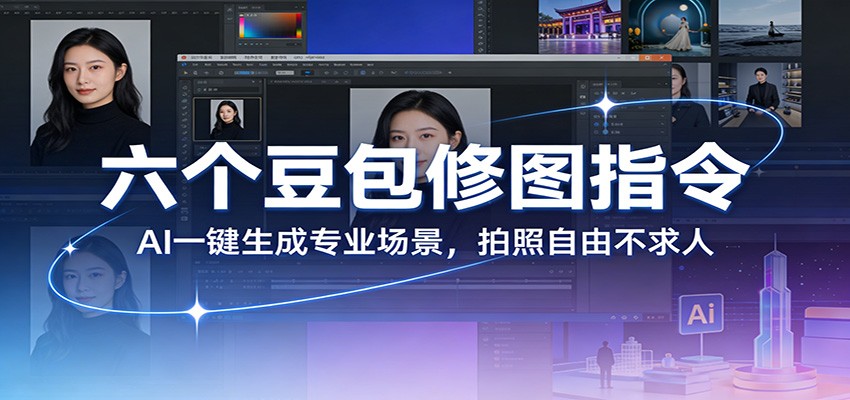 六个豆包修图指令：AI 一键生成专业场景，拍照自由不求人-轻创星球网
