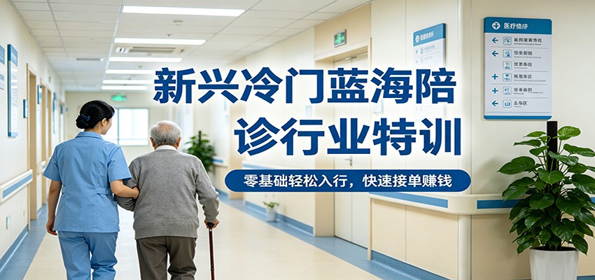新兴冷门蓝海陪诊行业特训，零基础轻松入行，快速接单赚钱-轻创星球网