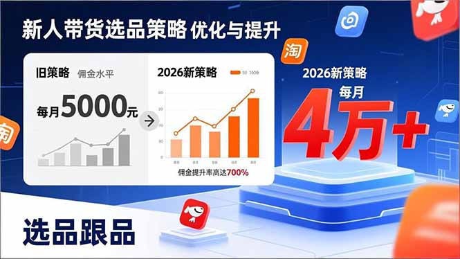 新人带货别瞎选品！这套2026全新选品跟品策略，让我的佣金从0做到每月4万+-轻创星球网