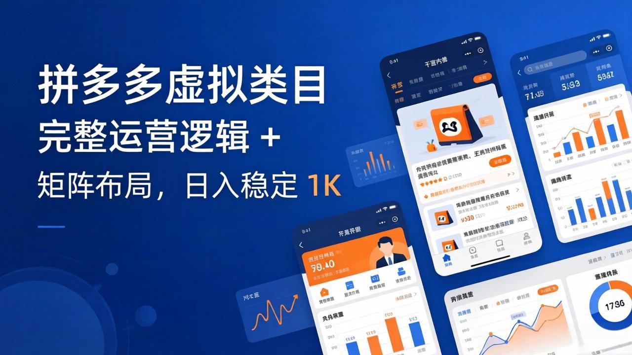 拼多多虚拟类目干货：完整运营逻辑 + 矩阵布局，日入稳定 1K-轻创星球网