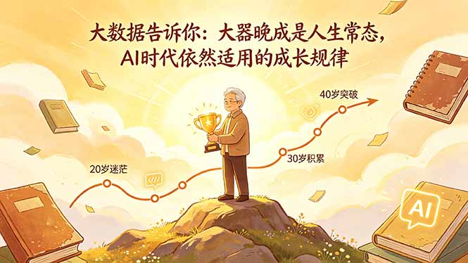 付费文章：大数据告诉你：大器晚成是人生常态，AI 时代依然适用的成长规律-轻创星球网