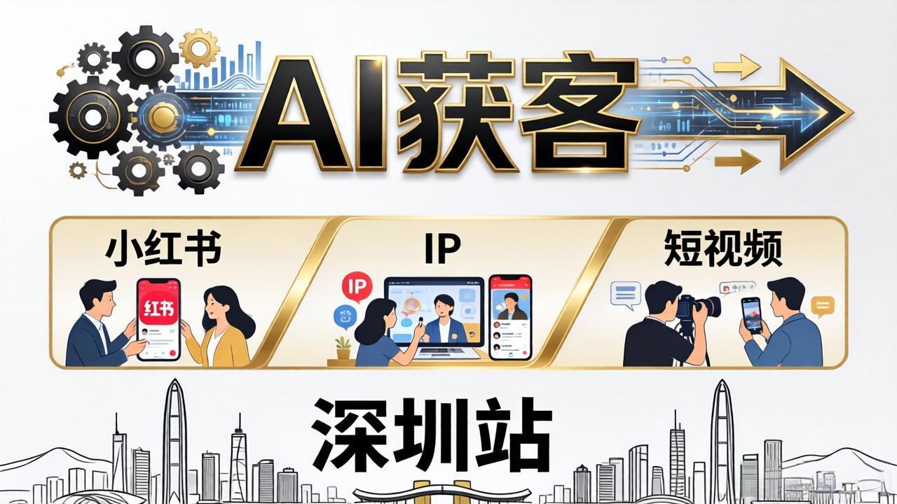 2026AI获客大课深圳站：4月17日-19日3天2夜拆透小红书+IP+短视频，老板操盘手必来-轻创星球网