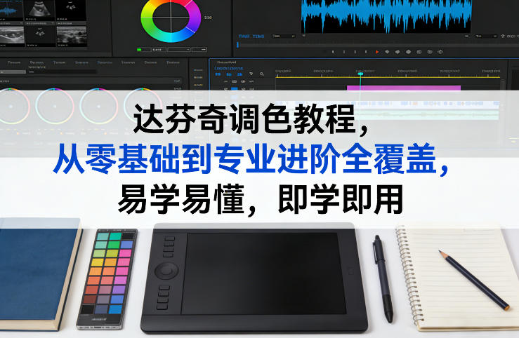 达芬奇调色教程，从零基础到专业进阶全覆盖，易学易懂，即学即用-轻创星球网