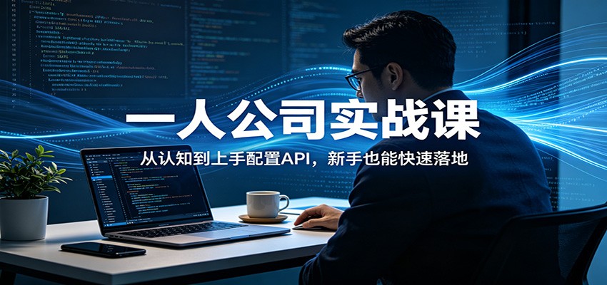 一人公司实战课：从认知到上手配置API，新手也能快速落地-轻创星球网