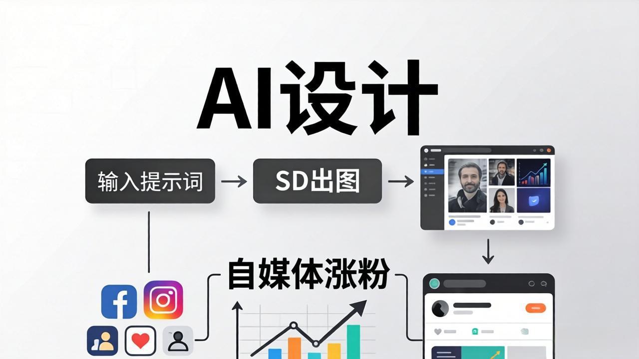 人人都是AI设计师：SD出图+自媒体涨粉一站教学，告别图文素材焦虑，AI设计让你轻松避开内卷-轻创星球网