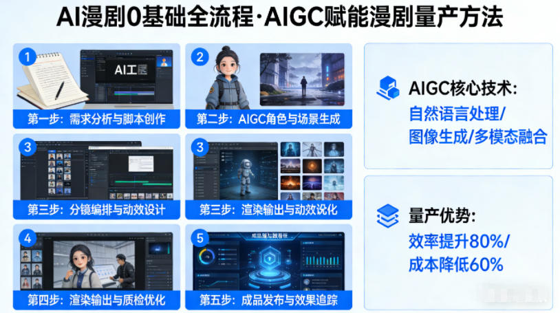 AI漫剧0基础全流程，快速掌握AIGC赋能的漫剧量产方法-轻创星球网