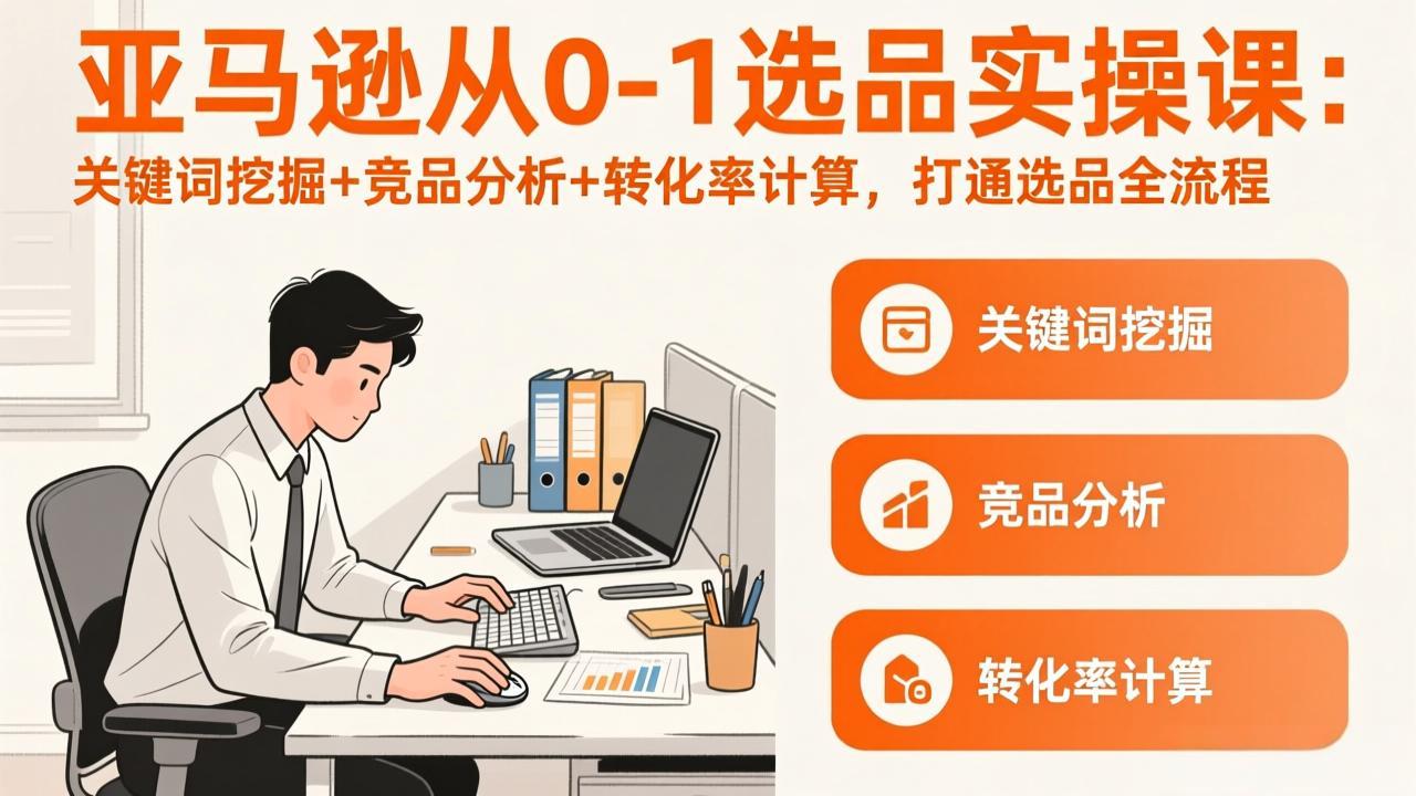 亚马逊从0-1选品实操课(更新3月-轻创星球网