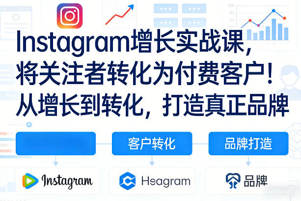 Instagram增长实战课，将关注者转化为付费客户！从增长到转化，打造真正品牌(双语字幕)-轻创星球网