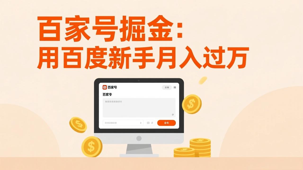 百家号掘金：用百度新手月入过万，日入300，无需引流，全新手机搬砖项目-轻创星球网
