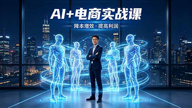 AI+电商实战课，1人+N个AI 智能体，把SOP变AI员工，实现降本增效提高利润-轻创星球网