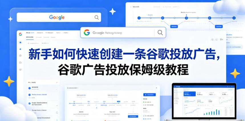 新手如何快速创建一条谷歌投放广告，谷歌广告投放保姆级教程-轻创星球网