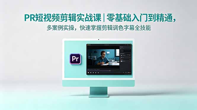 PR短视频剪辑实战课｜零基础入门到精通，多案例实操，快速掌握剪辑调色字幕全技能-轻创星球网
