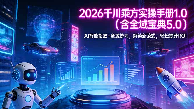 2026 千川乘方实操手册 1.0(含全域宝典 5.0-轻创星球网