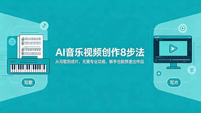 AI音乐视频创作8步法：从写歌到成片，无需专业功底，新手也能快速出作品-轻创星球网