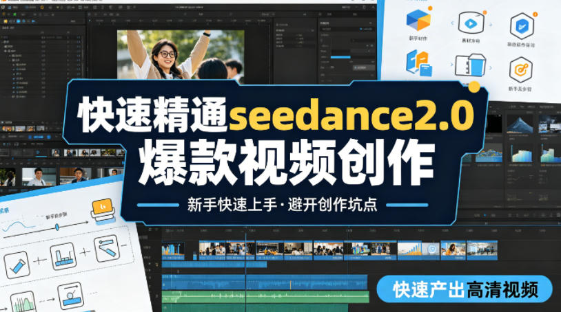快速精通seedance2.0爆款视频创作，快速产出高清视频，避开大量创作坑点，新手也能快速上手-轻创星球网