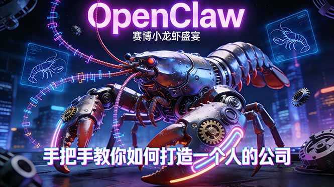 OpenClaw，小龙虾-从产品到爆款的成长之路，手把手教你如何打造一个人的公司-轻创星球网