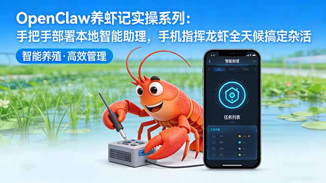 OpenClaw养虾记实操系列-更新：手把手部署本地智能助理，手机指挥龙虾全天候搞定杂活-轻创星球网
