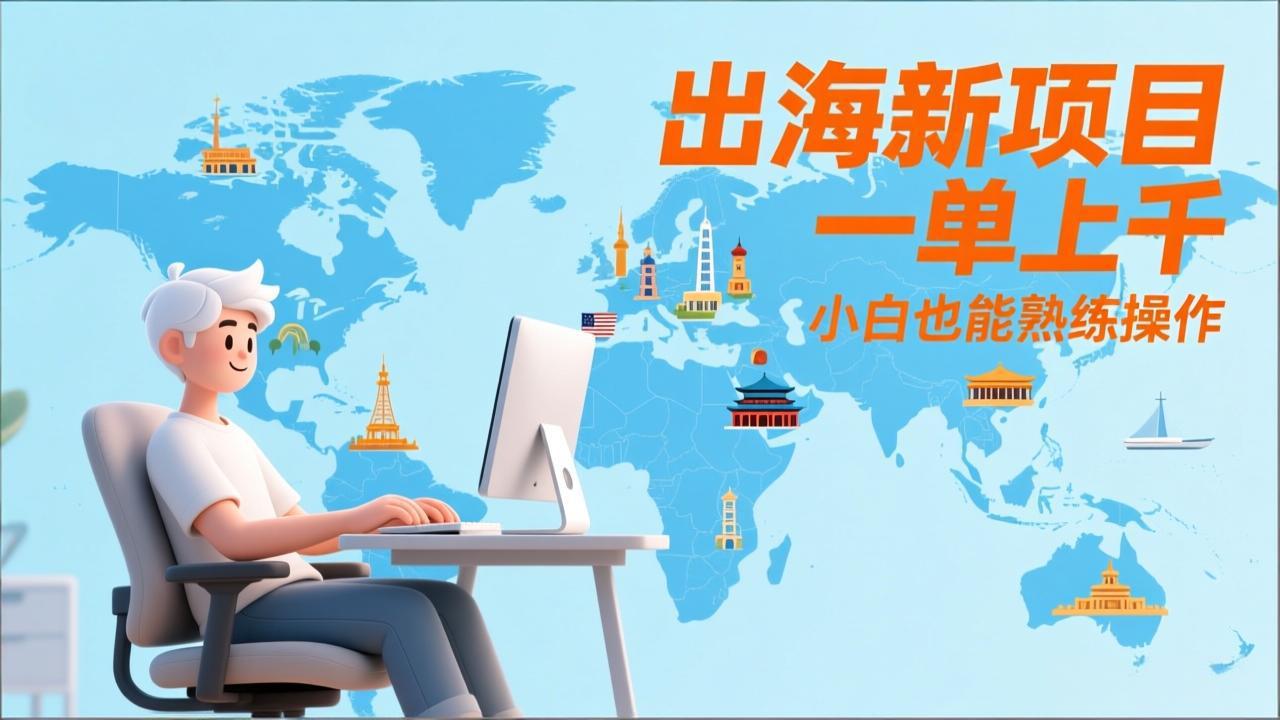 出海新项目，一单上千，小白也能熟练操作-轻创星球网