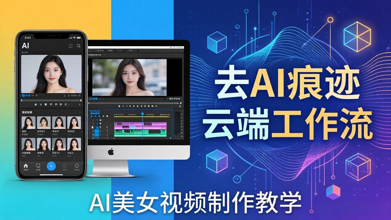 AI美女视频制作教学:去AI痕迹,云端工作流出图,手机电脑均可,不需要配置-轻创星球网