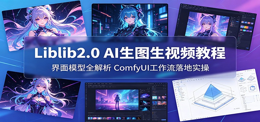 Liblib2.0 AI生图生视频教程：界面模型全解析，ComfyUI工作流落地实操-轻创星球网