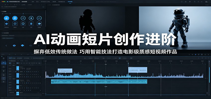AI动画短片创作进阶：摒弃低效传统做法，巧用智能技法打造电影级质感短视频作品-轻创星球网