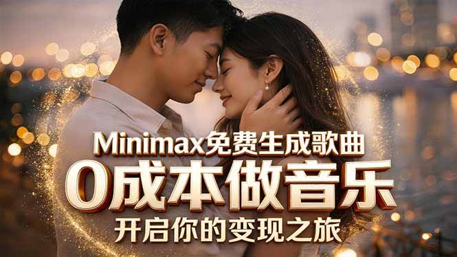 Minimax免费生成歌曲实测！0成本做音乐，说唱流行Lofi一键生成-轻创星球网