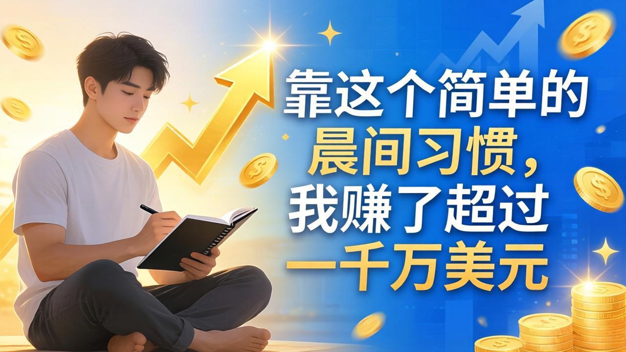 付费文章：靠这个简单的晨间习惯，我赚了超过一千万美元-轻创星球网