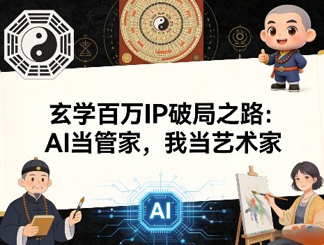 玄学百万IP破局之路：AI当管家，我当艺术家-轻创星球网