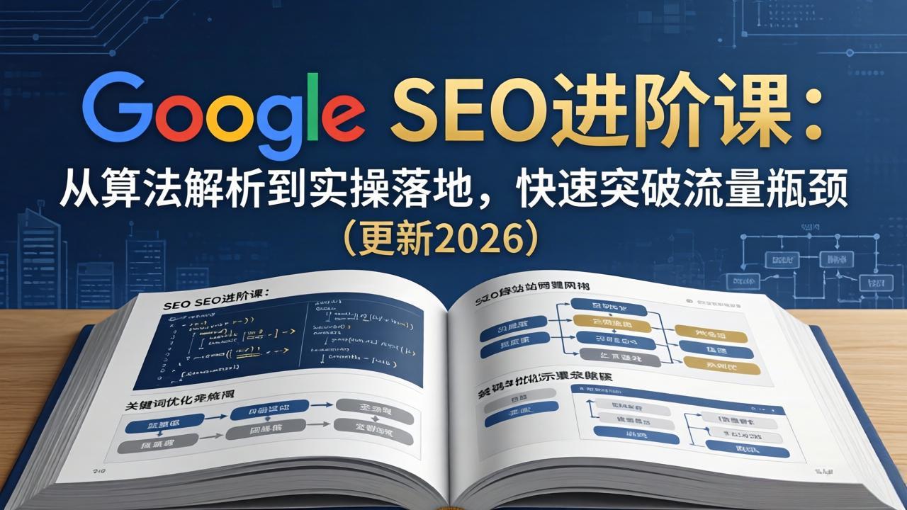 Google SEO进阶课：从算法解析到实操落地，快速突破流量瓶颈(更新2026-轻创星球网