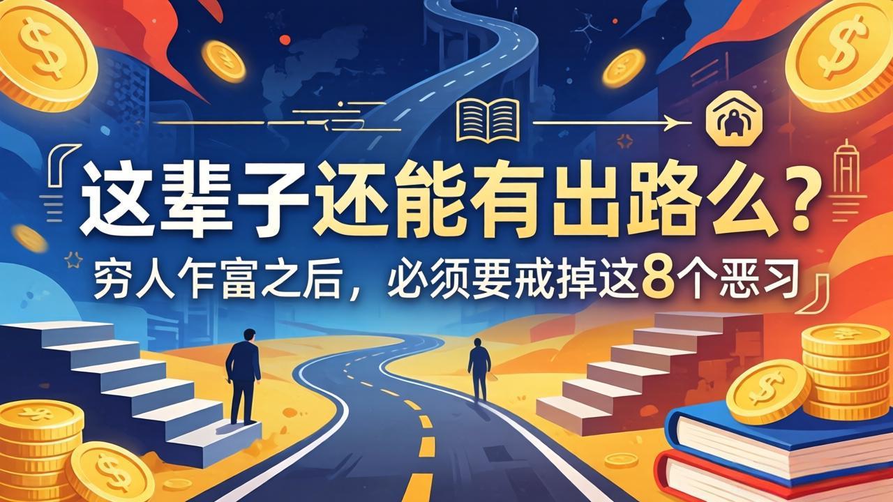 关于人生两篇付费文章【这辈子还能有出路么？】【穷人乍富之后，必须要戒掉这8个恶习】-轻创星球网