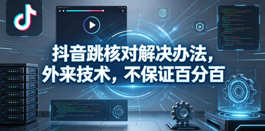 抖音跳核对解决办法，外来技术，不保证百分百-轻创星球网