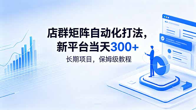 店群矩阵自动化打法,新平台当天300+,长期项目,保姆级教程-轻创星球网