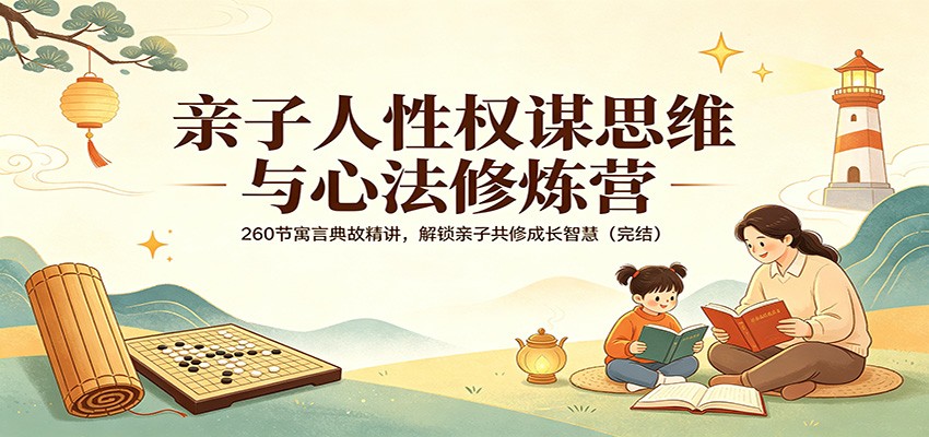 亲子人性权谋思维与心法修炼营：260节寓言典故精讲，解锁亲子共修成长智慧(完结)-轻创星球网