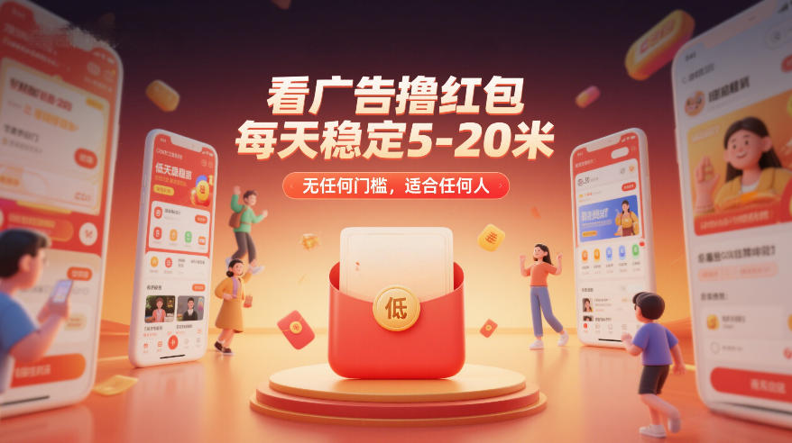 看广告撸红包，每天稳定5-20米，无任何门槛，适合任何人-轻创星球网