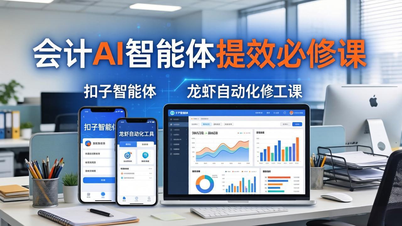财务会计AI智能体提效必修课：扣子智能体+龙虾自动化+报表分析，一站式提升财务工作效率-轻创星球网